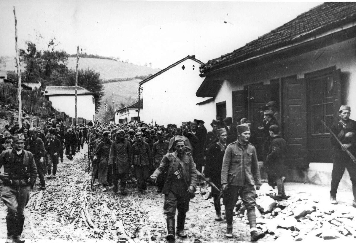 Captured Germans in Užice